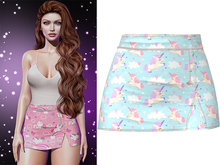 Serena Skirt [Unicorn Sky Blue] - Maitreya • Legacy • Freya