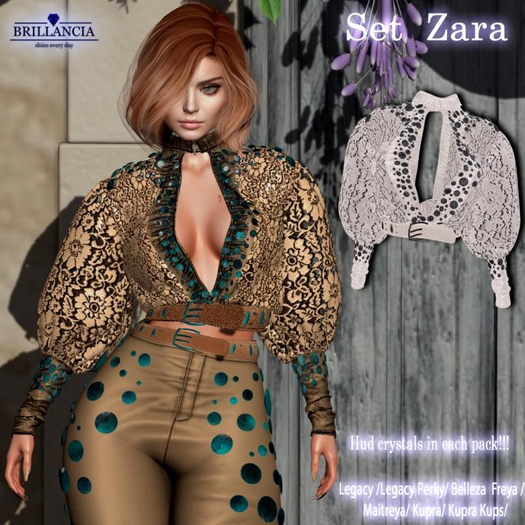 BRILLANCIA - Top Zara WHITE