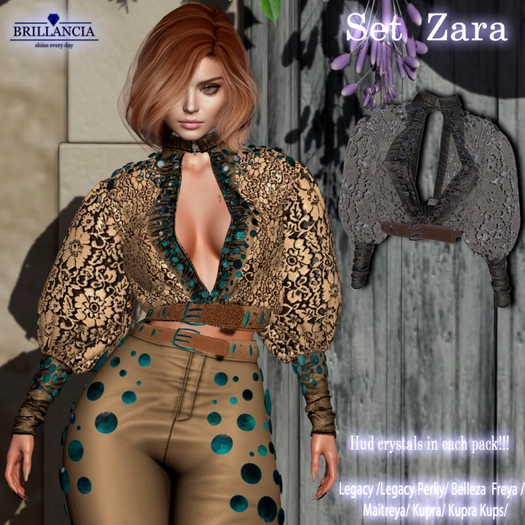 BRILLANCIA - Top Zara SILVER