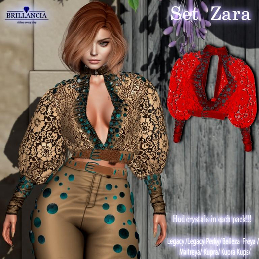 BRILLANCIA - Top Zara RED