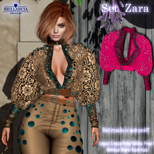 BRILLANCIA - Top Zara PINK