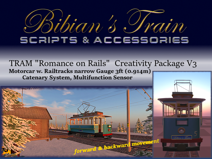 TRAM "Romance on Rails" V3 (3ft, 0.914m gauge)