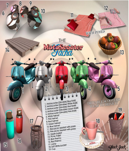 BJK * MotoScooter Red Thermo