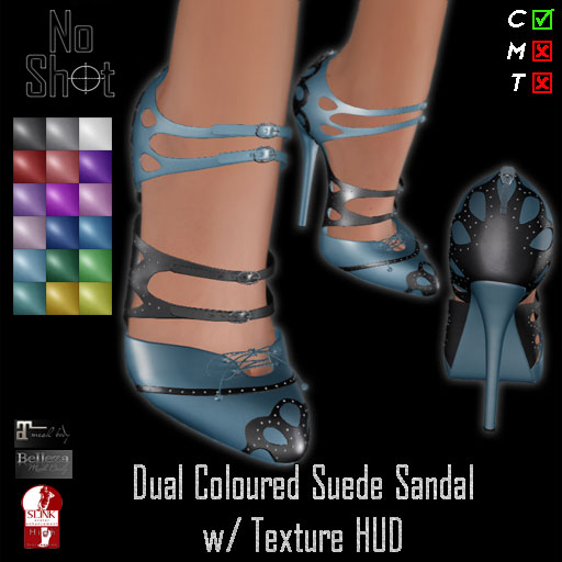 ~NS~ Dual Coloured Suede Sandal