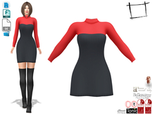 Dae Obj FBX For Turtle Neck Sweater Under Strapless Mini Retro Dress Slink, Maitreya, Belleza, Legacy
