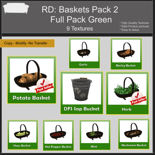 DFS Texture Basket pack 2 (Green)