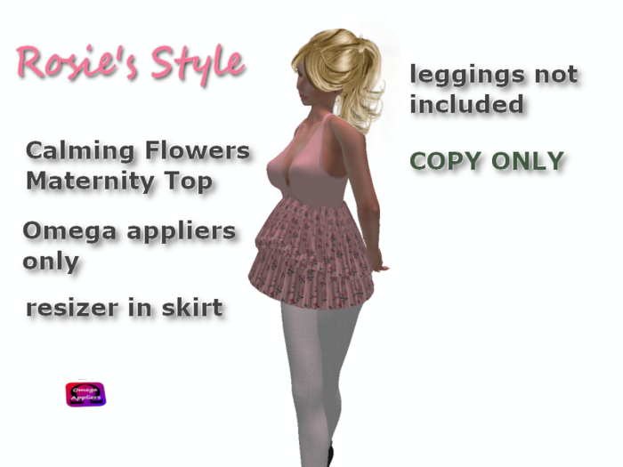 RS*Calming Flowers  Maternity Top~Pink