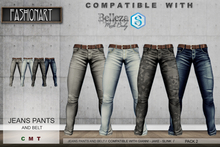 .:FashionArt:. JEANS PANTS AND BELT PACK 2 GIANNI AND JAKE