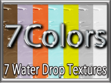 Zoy Texture [ Water Drop ] Seamless -  7 Colors