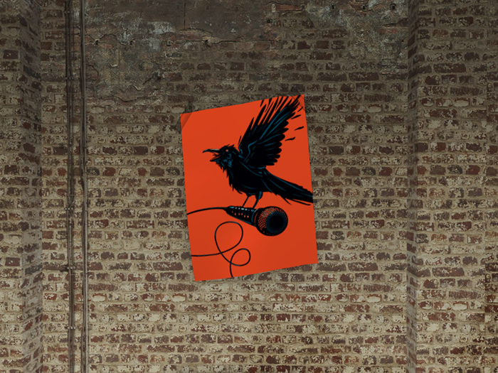 [BOY] TAPED POSTER - MIC CROW