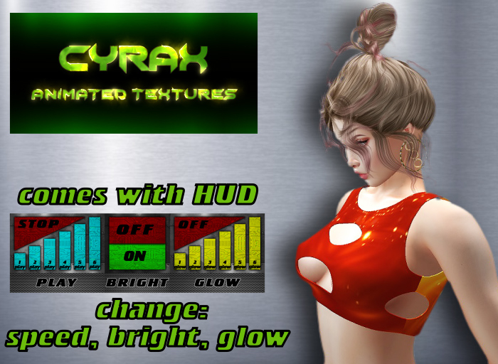 Top for Maitreya,Belleza,Slink,Tonic,eBody-Animated Texture-Model A3 T1