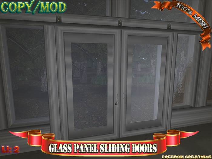 Glass panel sliding doors-Freedom creations