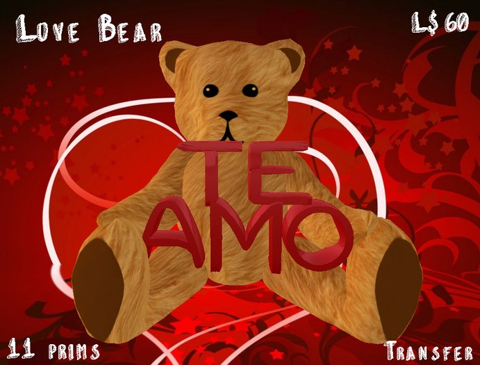 Love Bear poses