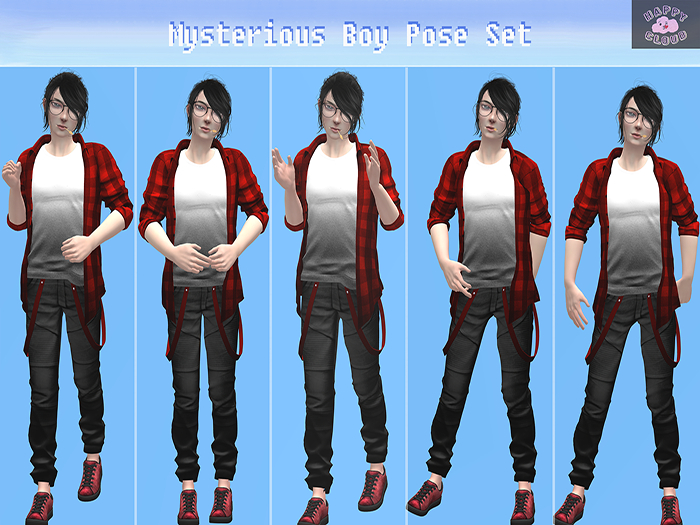 HC - Mysterious Boy Pose Set