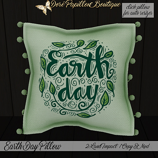 DPB Earth Day Pillow - No 1