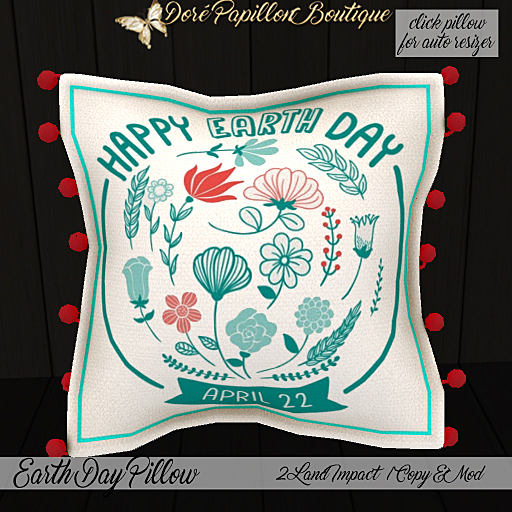 DPB Earth Day Pillow - No 8