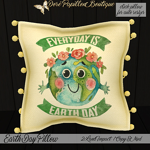 DPB Earth Day Pillow - No 12