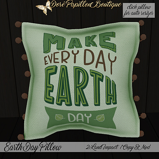 DPB Earth Day Pillow - No 14