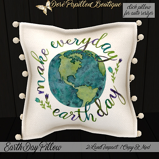 DPB Earth Day Pillow - No 16