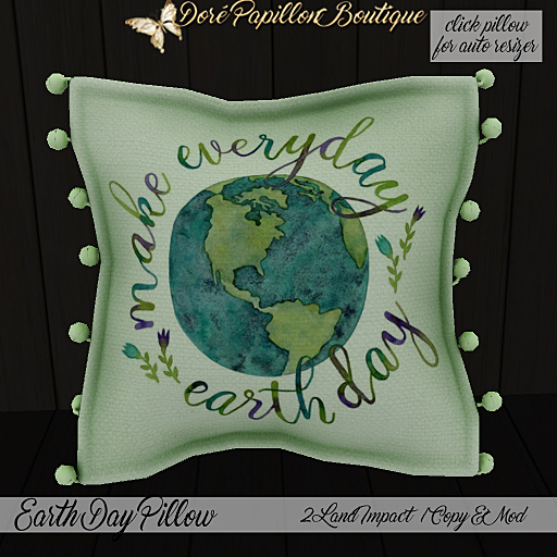 DPB Earth Day Pillow - No 18