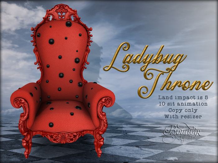 Boudoir Garden-Ladybug Throne
