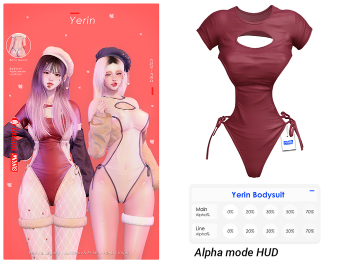 MIWAS + Yerin Bodysuit #Red