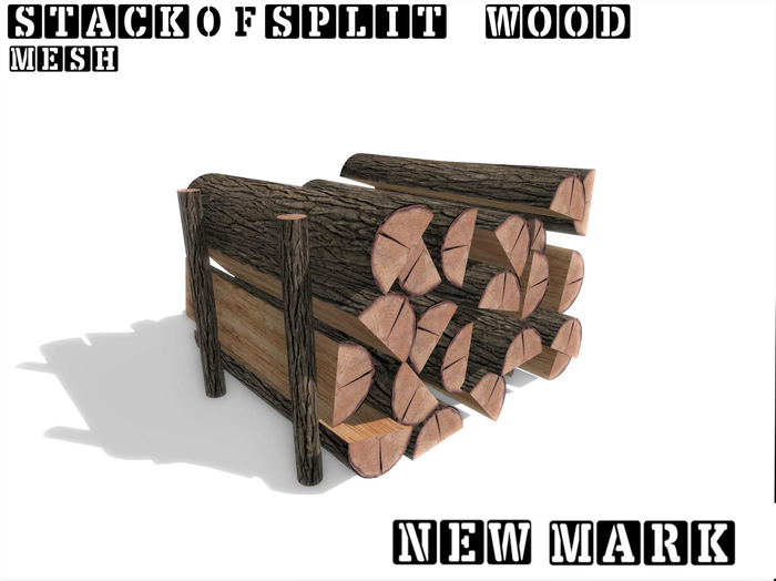 Stack of split wood
