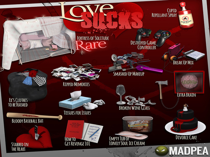 MadPea Love Sucks - Fortress of Solitude (t) RARE