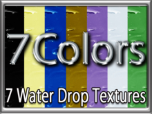 Zoy Texture [ Water Drop 02 ] Seamless - 7 Colors
