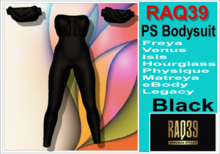 [R39] PS Bodysuit Black