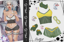 - MicRo - Outfit Sleeping Star Yellow  Khaki