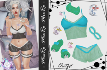 - MicRo - Outfit Sleeping Star Green Aqua