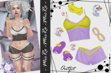- MicRo - Outfit Sleeping Star Purpl Yellow