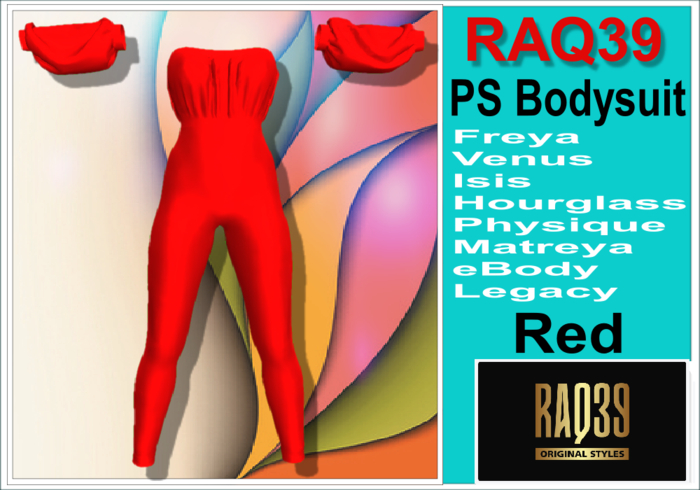 [R39] PS Bodysuit Red