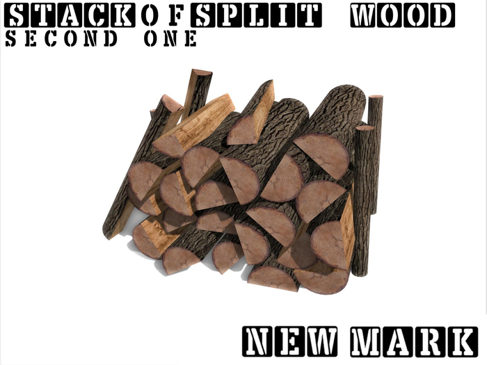Stack of split wood 2
