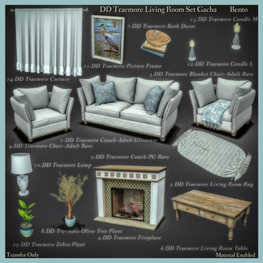 5.DD Traemore Living Room Rug/Boxed