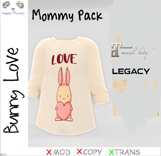 {WP} Bunny Love Shirt MOMMY PACK
