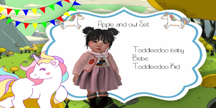 *M.U.* Owl Dress With Cardi Hud