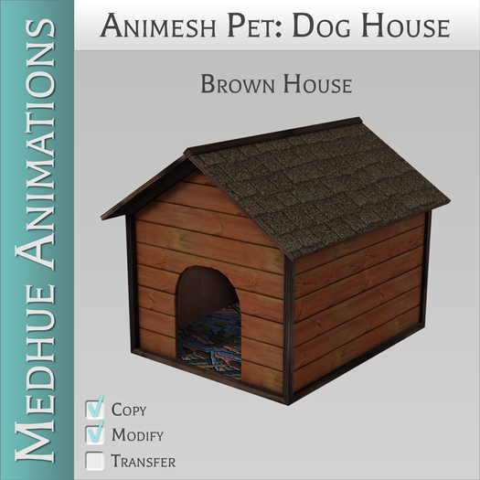 Medhue Pet Dog House - Brown