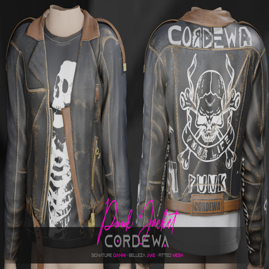 *CORDEWA* PUNK JACKET BLACK