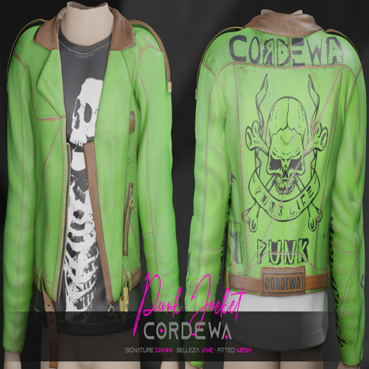 *CORDEWA* PUNK JACKET GREEN