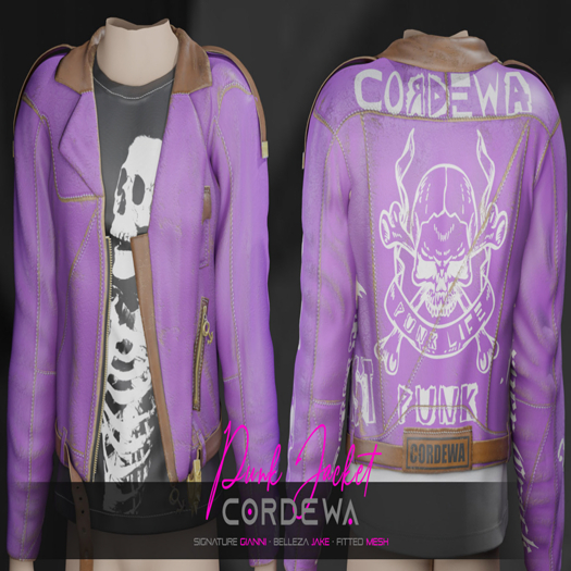 *CORDEWA* PUNK JACKET PURPLE