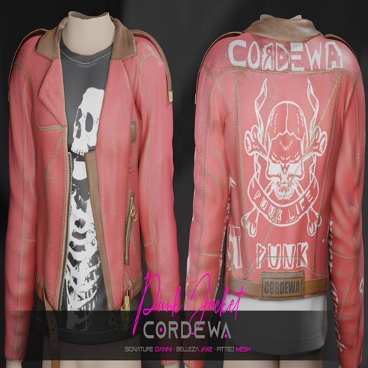 *CORDEWA* PUNK JACKET RED