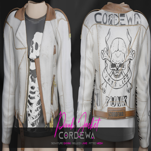 *CORDEWA* PUNK JACKET WHITE