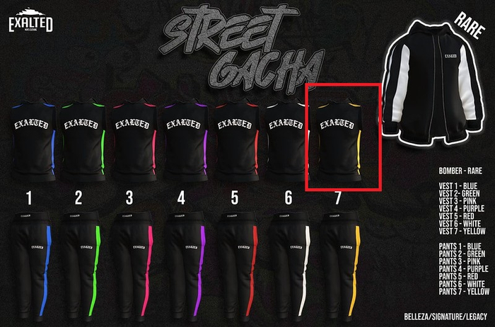 ExalteD - Street Gacha Vest {Signature} COMMON 7