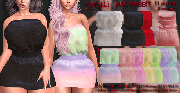 .:Bad Rabbit:. Metalli Dress FATPACK