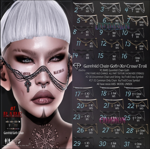 20.E.A Studio S Chain Gunnhild XO W/G COMMON