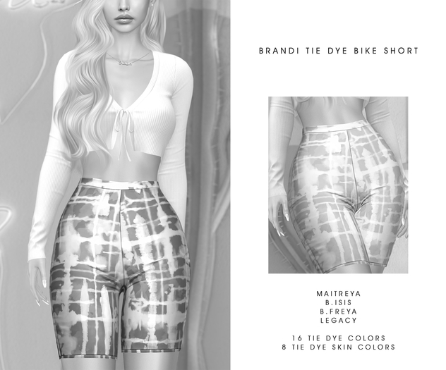 POSIE - Brandi Tie Dye Bike Short .DEMO