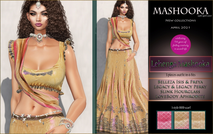 Lehenga Mashooka GOLD