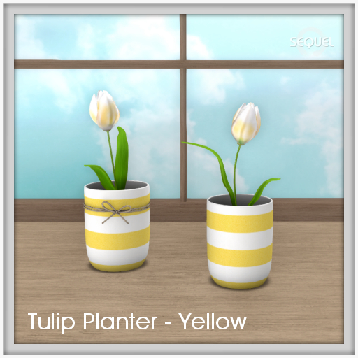 Sequel - Tulip Planter - Yellow